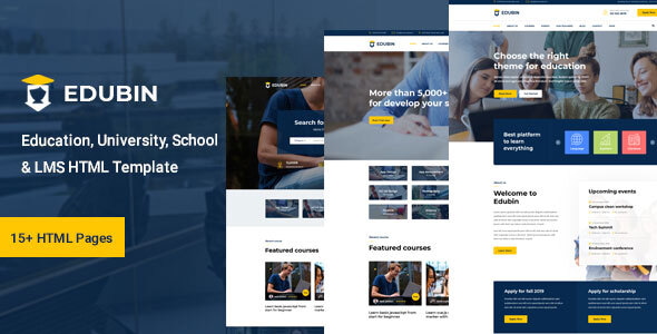 Edubin 9.4.3 – Giao diện WordPress LMS Giáo dục