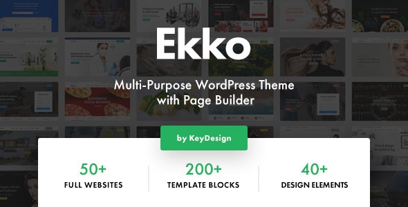 Ekko 4.4 – Theme WordPress đa năng với Page Builder