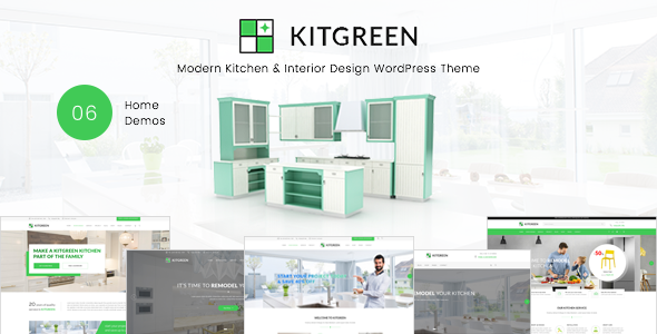 KitGreen 2.1.0 – Theme WordPress Thiết kế Nội thất & Nhà bếp Hiện đại