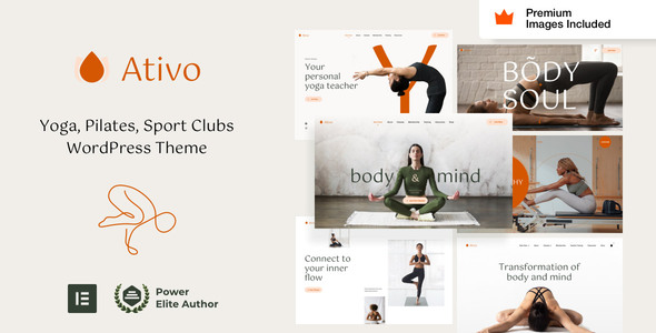 Ativo 7.4 – Chủ đề WordPress Yoga Pilates