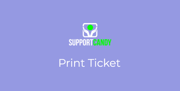 Tiện ích bổ sung in vé SupportCandy 3.0.8