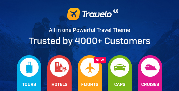 Travelo 5.3.1 – Giao diện WordPress đặt tour du lịch