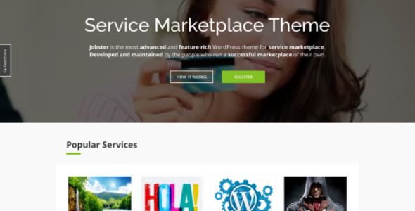 WPjobster 5.8.1 – Giao diện WordPress cho thị trường dịch vụ + Tiện ích bổ sung