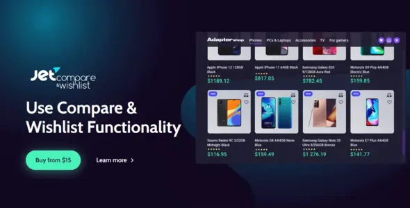 Jet Compare Wishlist cho Elementor 1.5.8.1