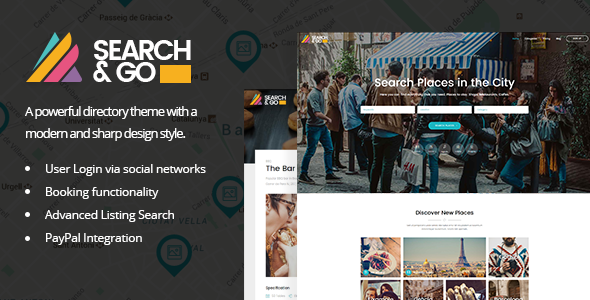 Search & Go 2.7 – Giao diện WordPress Smart Directory hiện đại