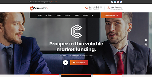 Consultio 3.2.5 – Theme WordPress tư vấn doanh nghiệp