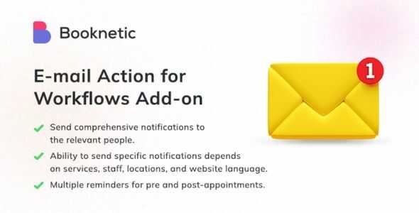 Hành động email cho Booknetic Workflows 1.2.1