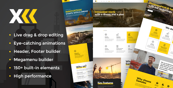 Samatex 4.9 – Theme WordPress công nghiệp + Woocommerce