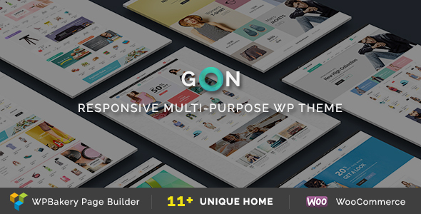 Gon 2.4.3 – Giao diện WP đa năng đáp ứng
