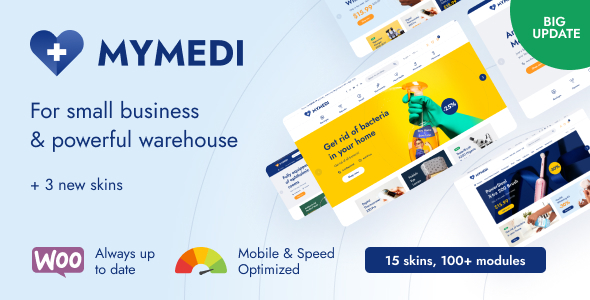 MyMedi 1.6.6 – Giao diện WordPress WooCommerce đáp ứng