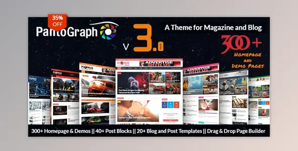 PantoGraph 3.7.2 – Chủ đề Tạp chí Báo