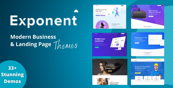 Exponent 1.3.0.9 – Theme WordPress kinh doanh đa năng hiện đại