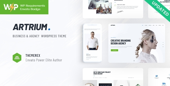 Artrium 1.0.10 – Giao diện WordPress cho Công ty Sáng tạo & Studio Web