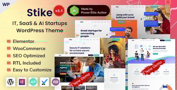 Stike 2.9 – Giao diện WordPress dành cho công ty khởi nghiệp CNTT