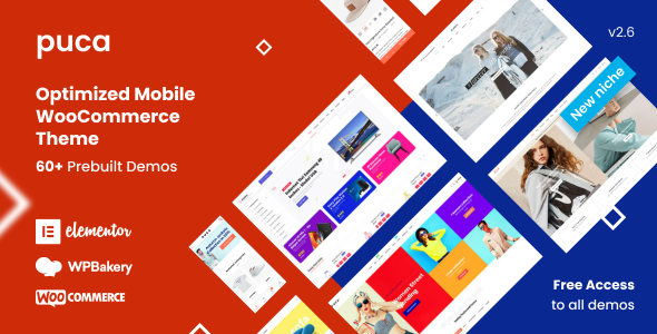 Puca 2.6.33 – Theme Woocommerce tối ưu hóa tốt nhất cho thiết bị di động