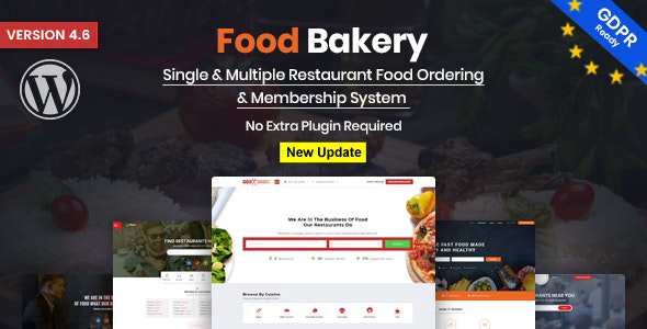 FoodBakery 4.3 – Giao diện WordPress cho danh mục nhà hàng giao đồ ăn