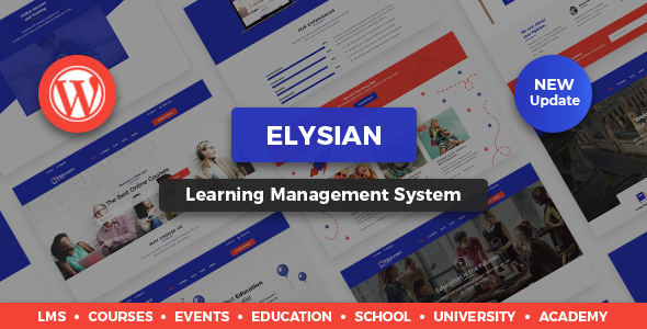 Elysian 1.2.1 – Giao diện WordPress School + LMS