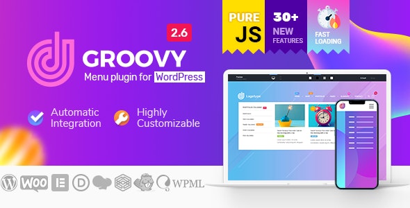 Groovy Mega Menu 2.6.3 – Plugin Menu đáp ứng cho WordPress